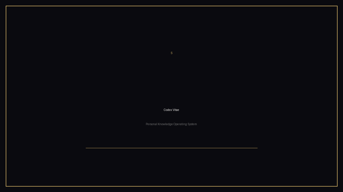Codex Vitae project preview